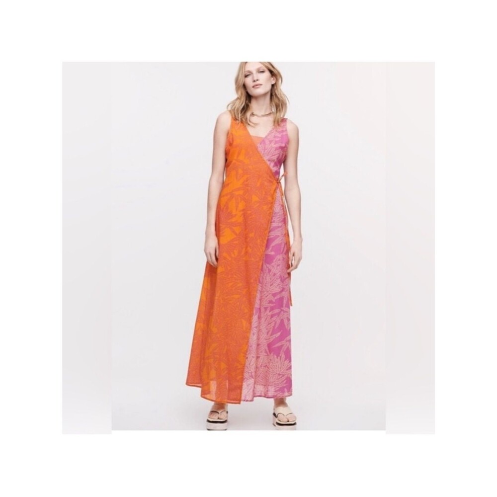 DVF x Onia Grace Wrap Beach Pool Maxi Dress Cover-Up NEW Diane Von Furstenberg